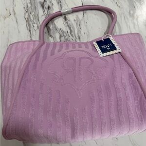 Roller Rabbit Lavender Striped Tote